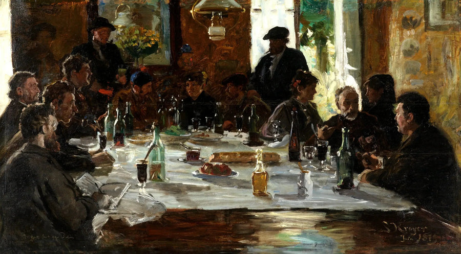 Завтрак художников. Серне-ла-Виль - Педер Северин Крюер