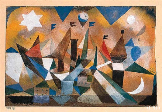 Des bateaux qui naviguent, attendant la tempête - Paul Klee - Reproductions de tableaux et peintures haut de gamme