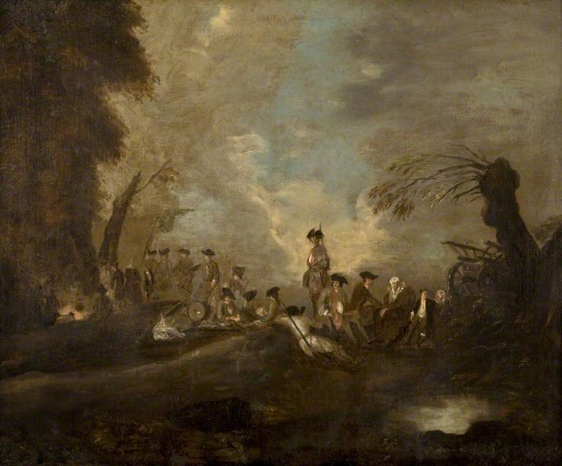 Détachement au repos - Antoine Watteau - Alpha Reproduction