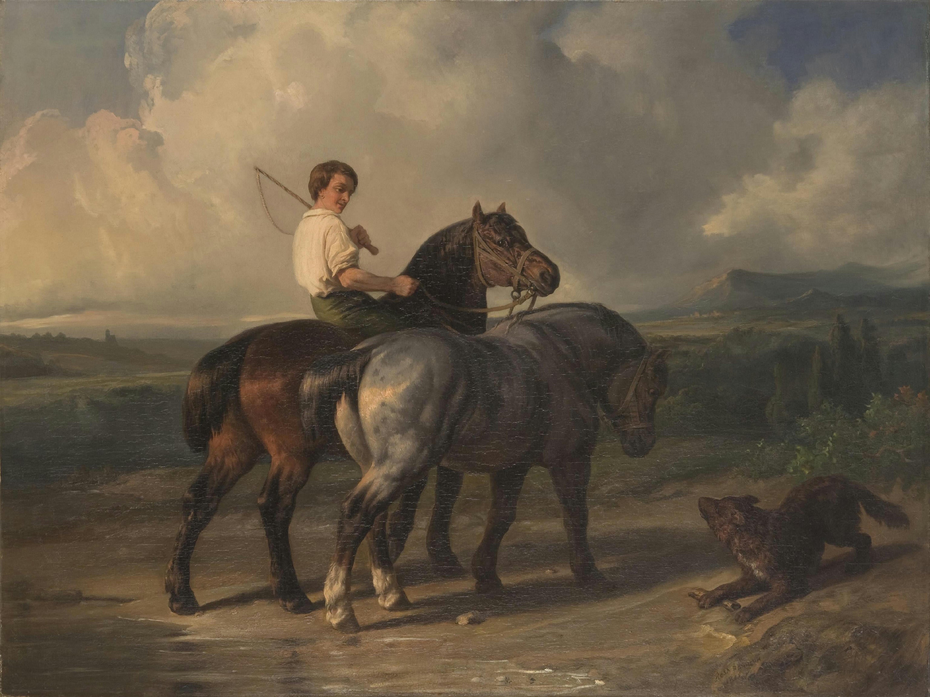 Deux chevaux - Rosa Bonheur - Alpha Reproduction