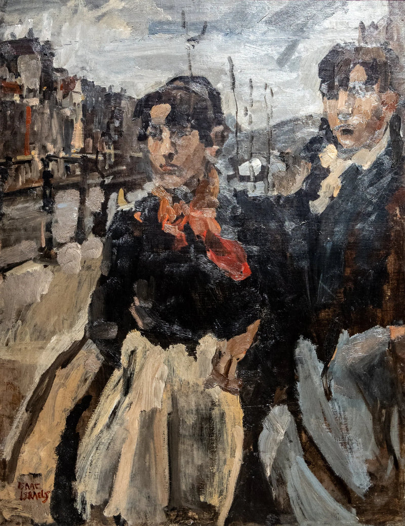 Два слуги на Lijjnbaansgracht в Амстердаме - Isaac Israëls