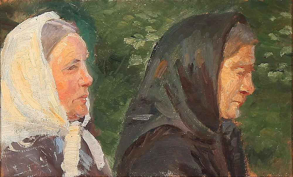 Deux femmes de Skagen. - Anna Ancher image 1 reproduction d’œuvre d’art à l’huile