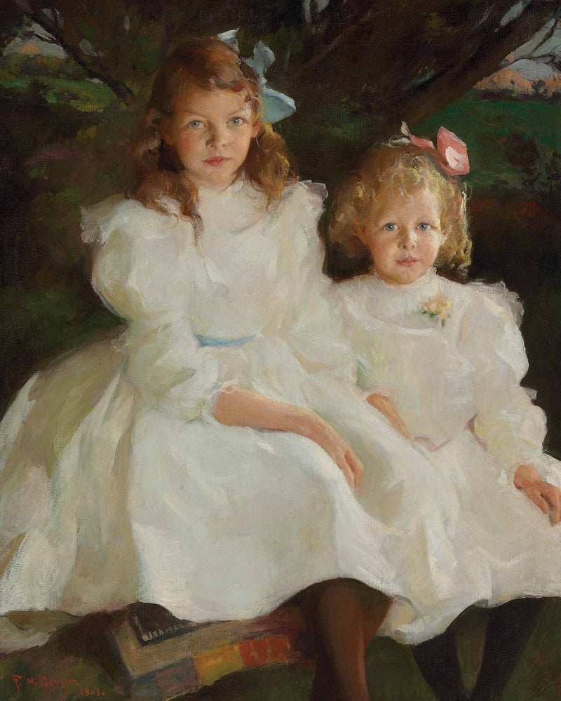 Две маленькие девочки - Frank Weston Benson