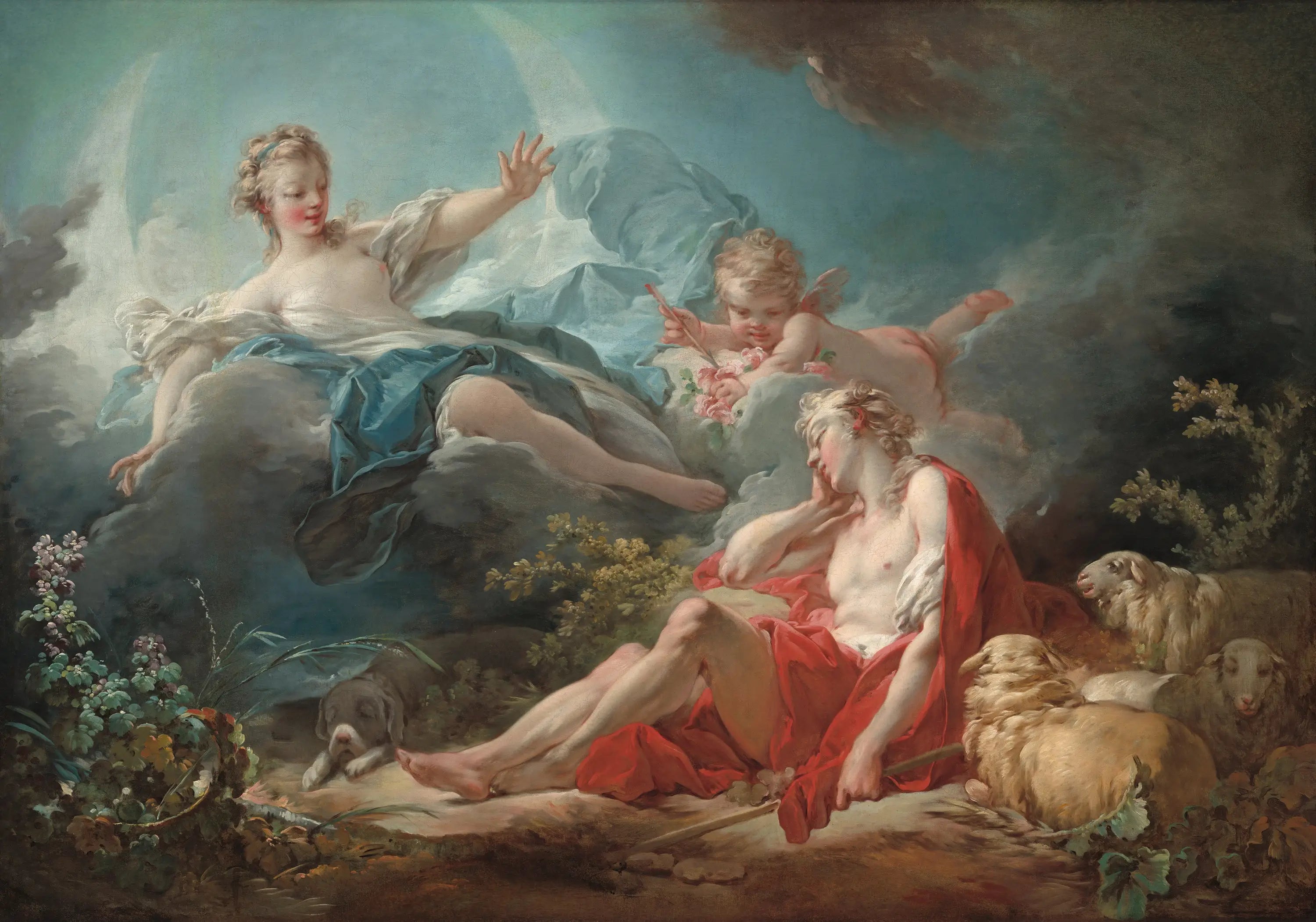 Diane et Endymion - Jean-Honoré Fragonard - Alpha Reproduction