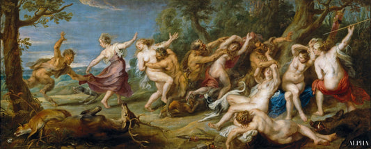 Diane et ses nymphes surprises par des faunes - Peter Paul Rubens - Reproductions de tableaux et peintures haut de gamme