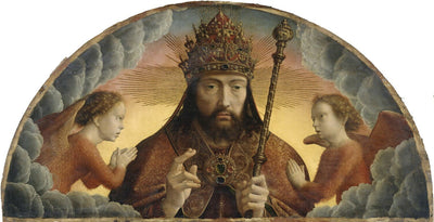 Dieu le Père bénissant entre deux anges - Gérard David - Alpha Reproduction