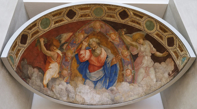 Бог Отец, благословляющий среди ангелов - Рафаэль Санти