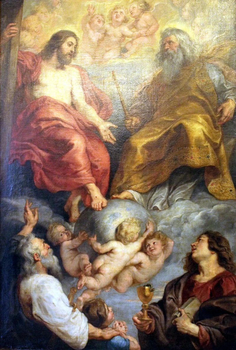 Бог Отец и Христос с святыми Павлом и Иоанном, 1616-1617 - Питер Пауль Рубенс