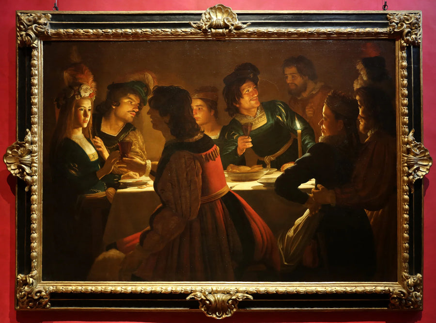 Ужин с свадьбой - Gerrit van Honthorst