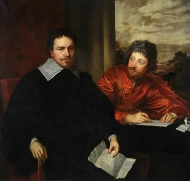 Двойной портрет Томаса Уэстворта, первого графа Страффорд (1593-1641) с его секретарём сэром Филипом Мейнварингом (1589-1661) - Антуан Ван Дейк