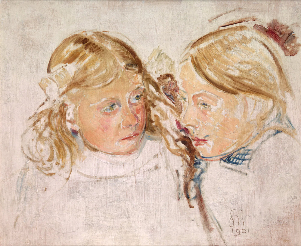 Double portrait - Stanisław Wyspiański image 1 reproduction de peinture à l’huile