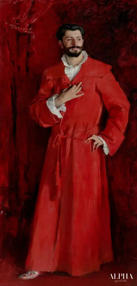 Dr Pozzi à la maison - John Singer Sargent - Reproductions de tableaux et peintures haut de gamme