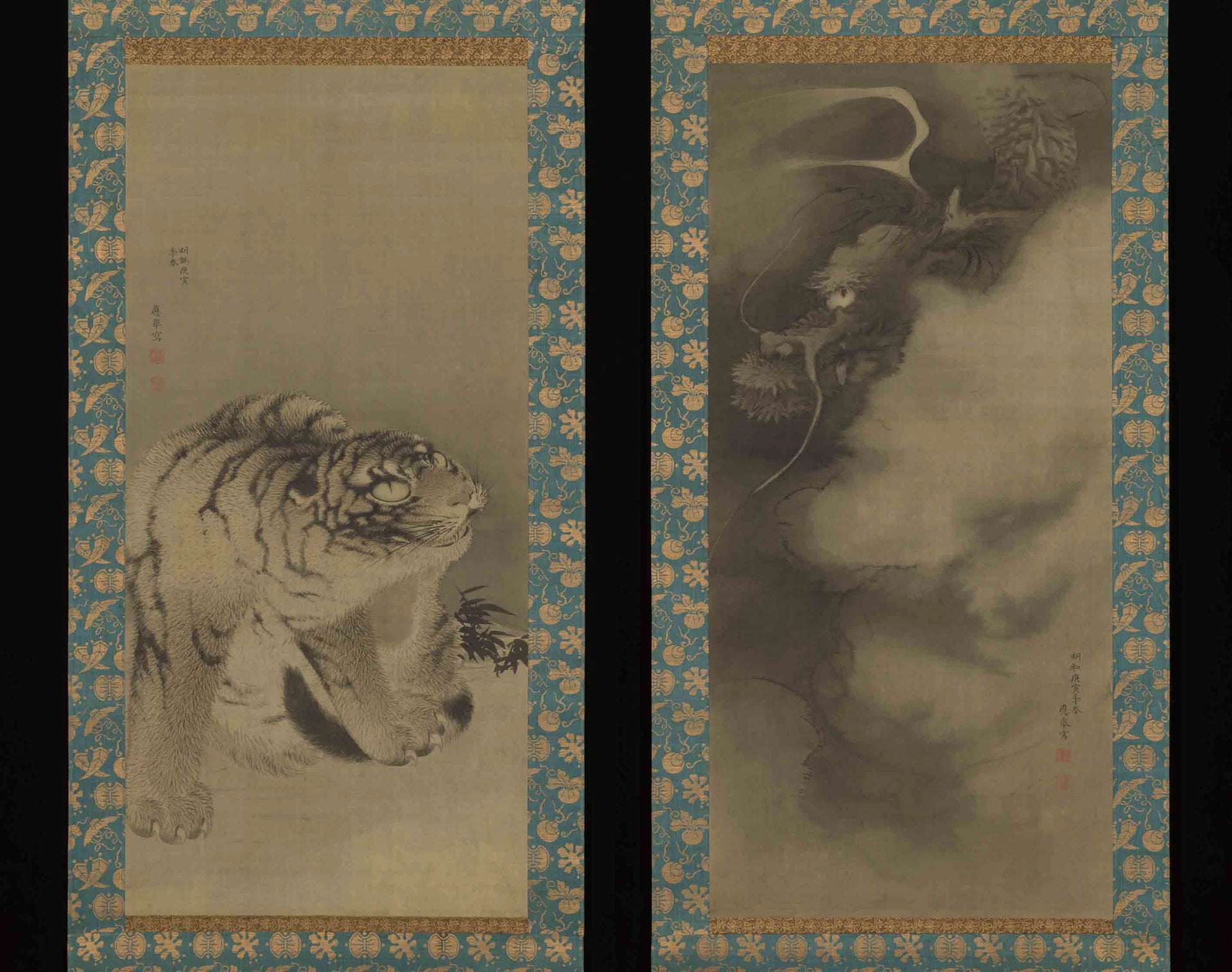 Dragon et tigre, Maruyama Ōkyo, 1770