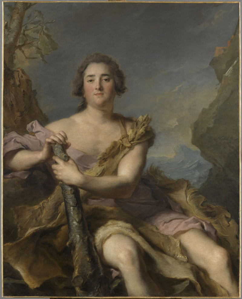 Le duc de Chaulnes, représenté en Hercule. Michel Ferdinand d'Albert d'Ailly, lieutenant-général, gouverneur de Picardie - Jean-Marc Nattier