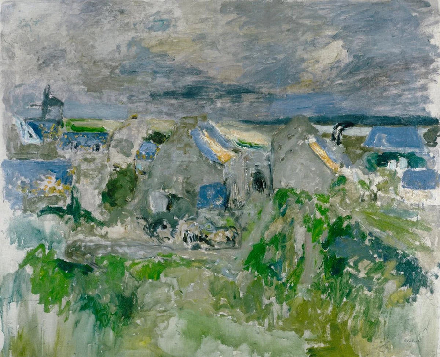 Village au bord de la mer, Saint-Jacut, peinture de Édouard Vuillard