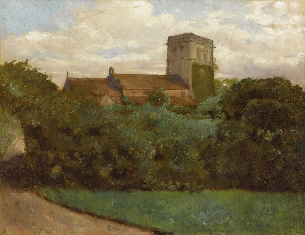 Église de Tottenham Londres 1869 - Albert Bierstadt - Alpha Reproduction