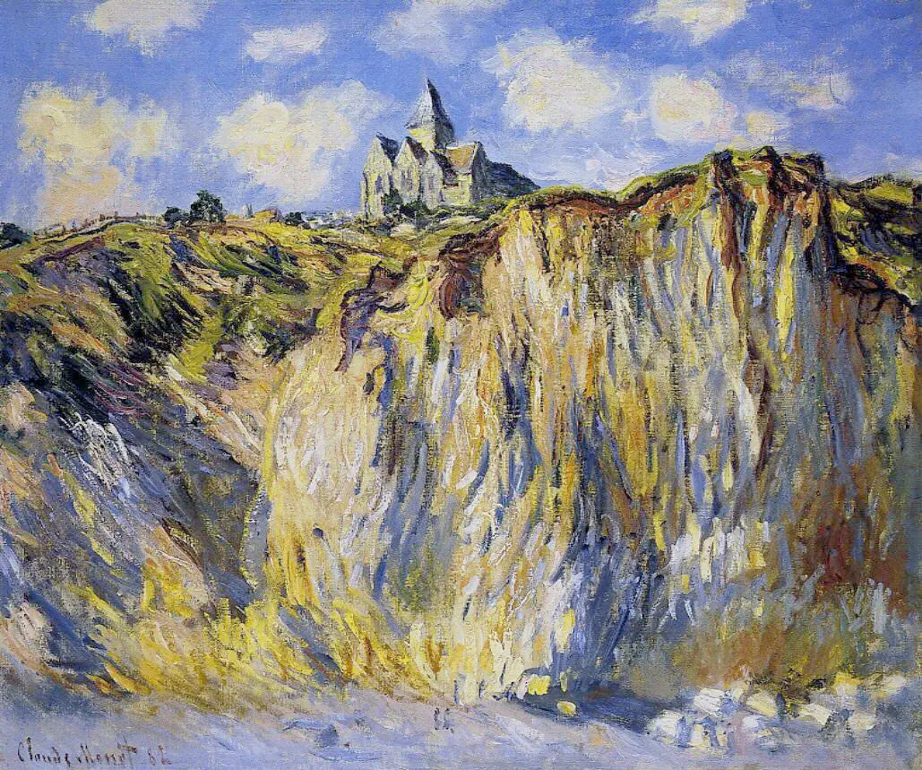 Reproduction du tableau « Église de Varengeville, effet du matin - Claude Monet » par Alpha Reproduction en peinture à l’huile