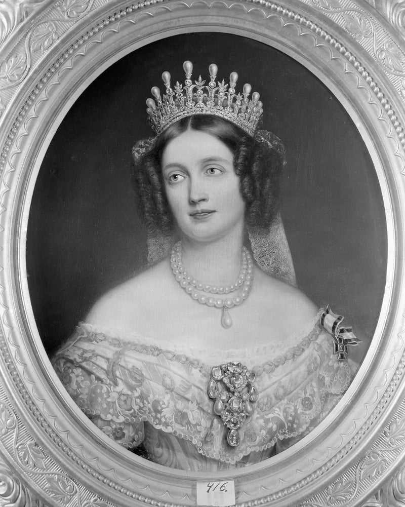 Элизабет (1801-1873), мать Пруссии, принцесса Баварии, основатель короля Фредрика Вильгельма IV - Йозеф Карл Штиелер