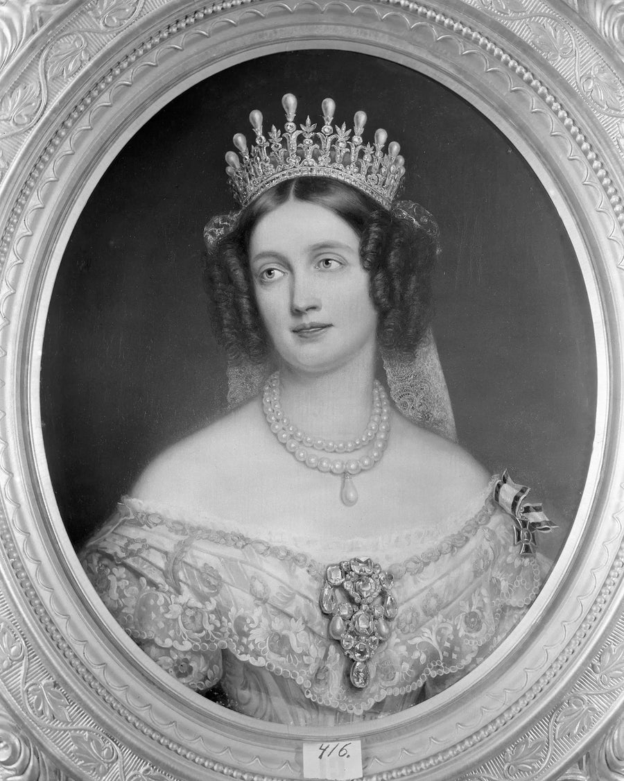 Элизабет (1801-1873), мать Пруссии, принцесса Баварии, основатель короля Фредрика Вильгельма IV - Йозеф Карл Штиелер