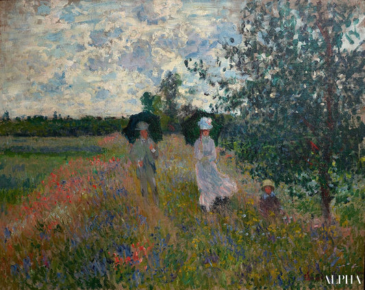 En promenade près d'Argenteuil - Claude Monet - Reproductions de tableaux et peintures haut de gamme