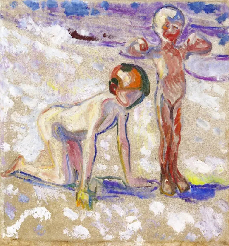 Enfance - Edvard Munch image 1 reproduction de peinture à l’huile