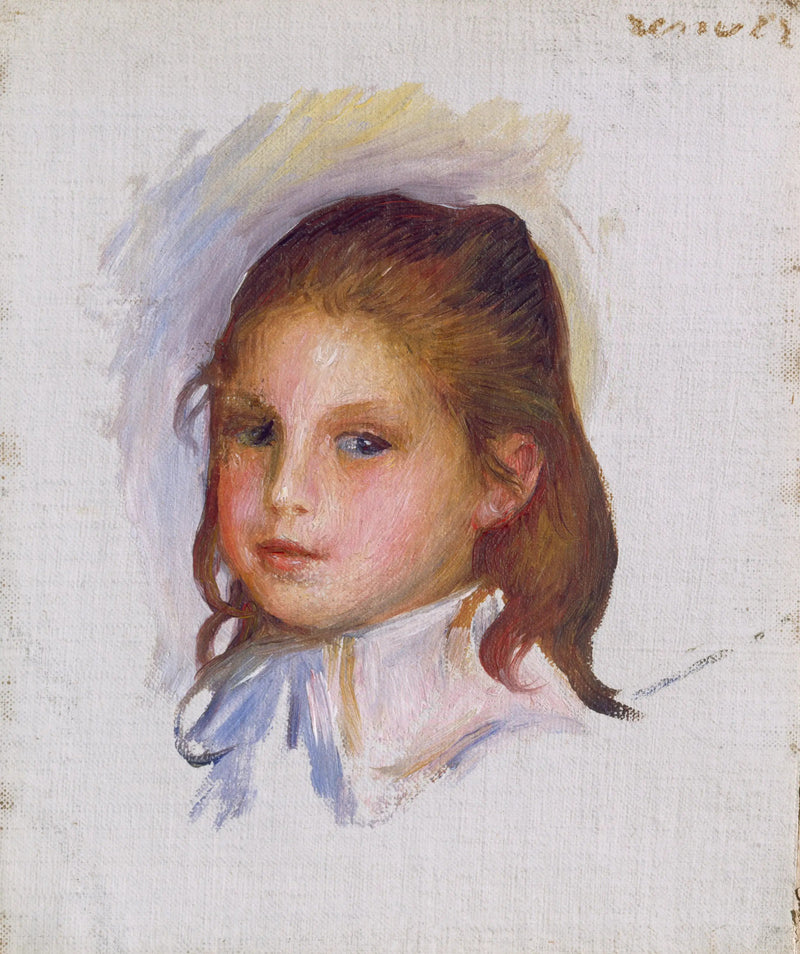 Ребёнок с каштановыми волосами - Пьер-Огюст Ренуар