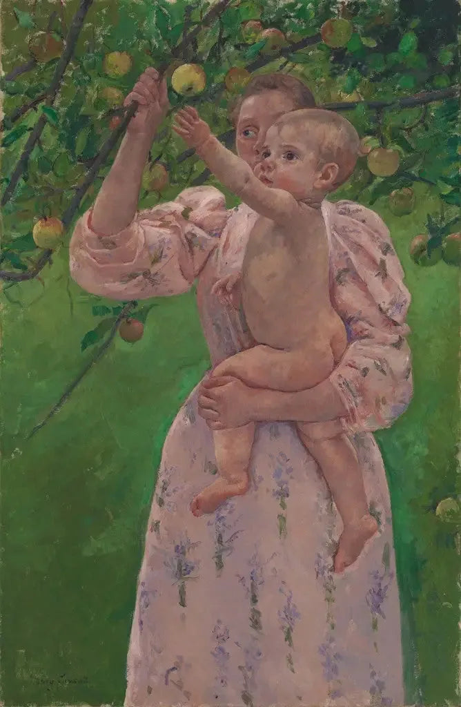 Ребёнок, собирающий фрукт - Мэри Кассат