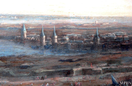Reproduction du tableau « Entrance to La Rochelle harbour Claude Lorrain - Claude Lorrain » par Alpha Reproduction en peinture à l’huile