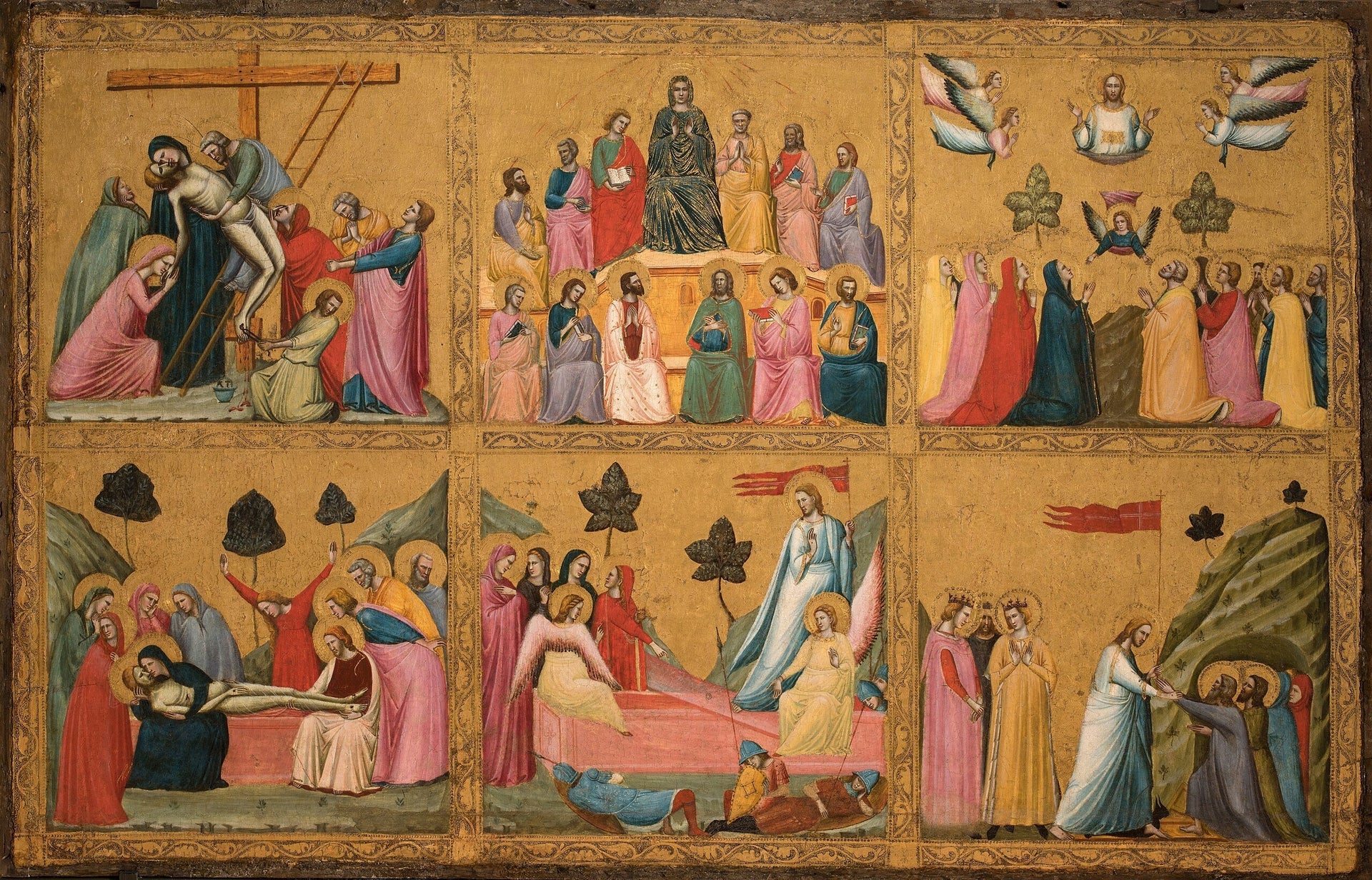 Épisodes de la Passion du Christ - Giovanni Baronzio image 1 reproduction d’œuvre d’art à l’huile