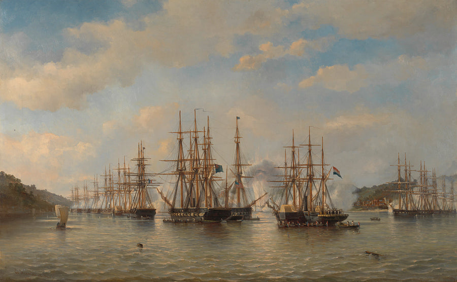 Les escadres hollandaises, anglaises, françaises et américaines dans les eaux japonaises lors de l'expédition dirigée par le commandant français Constant Jaurès, septembre 1864 - Jacob Eduard van Heemskerck van Beest