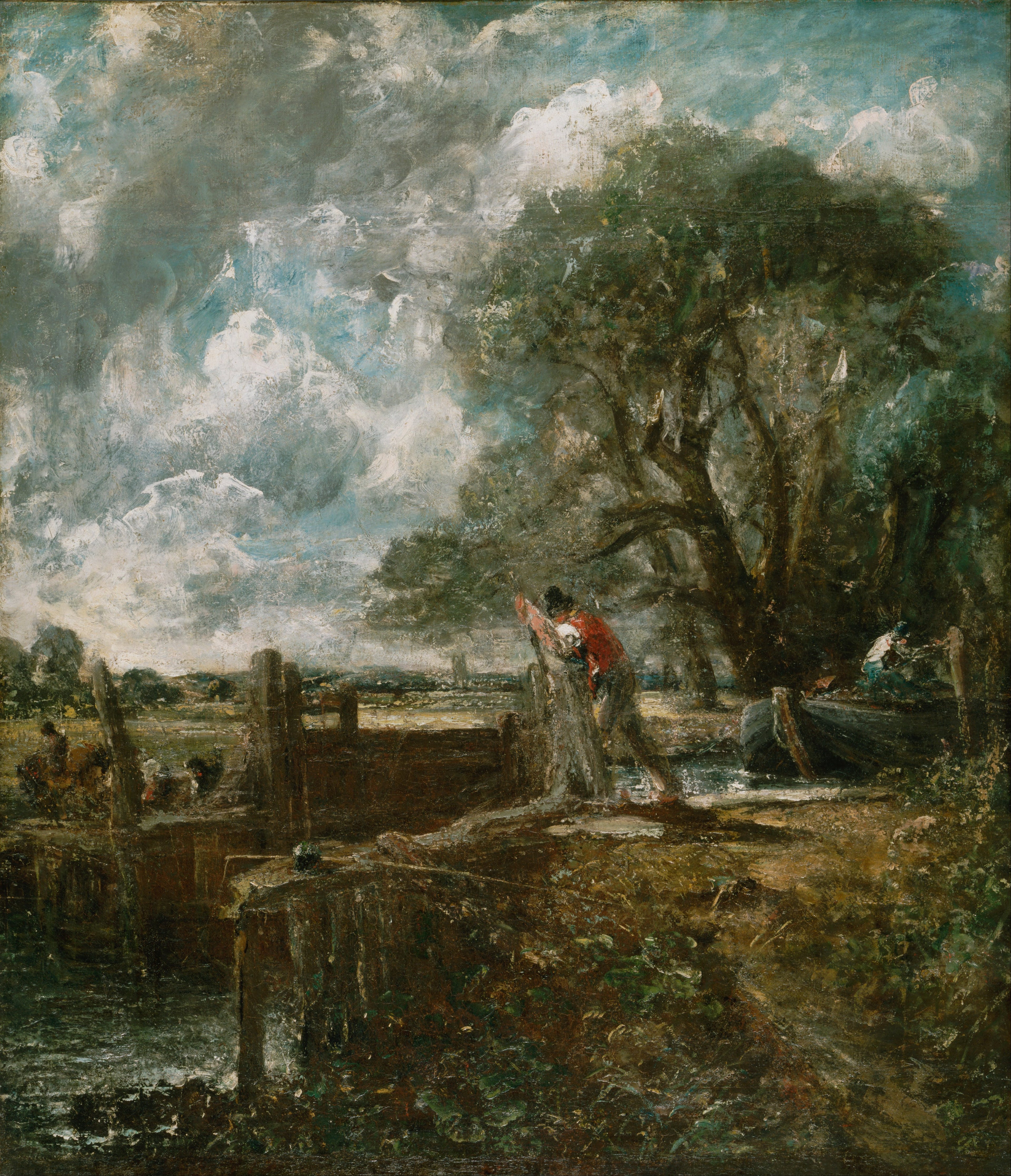 Esquisse d’un bateau passant une écluse - John Constable - Alpha Reproduction