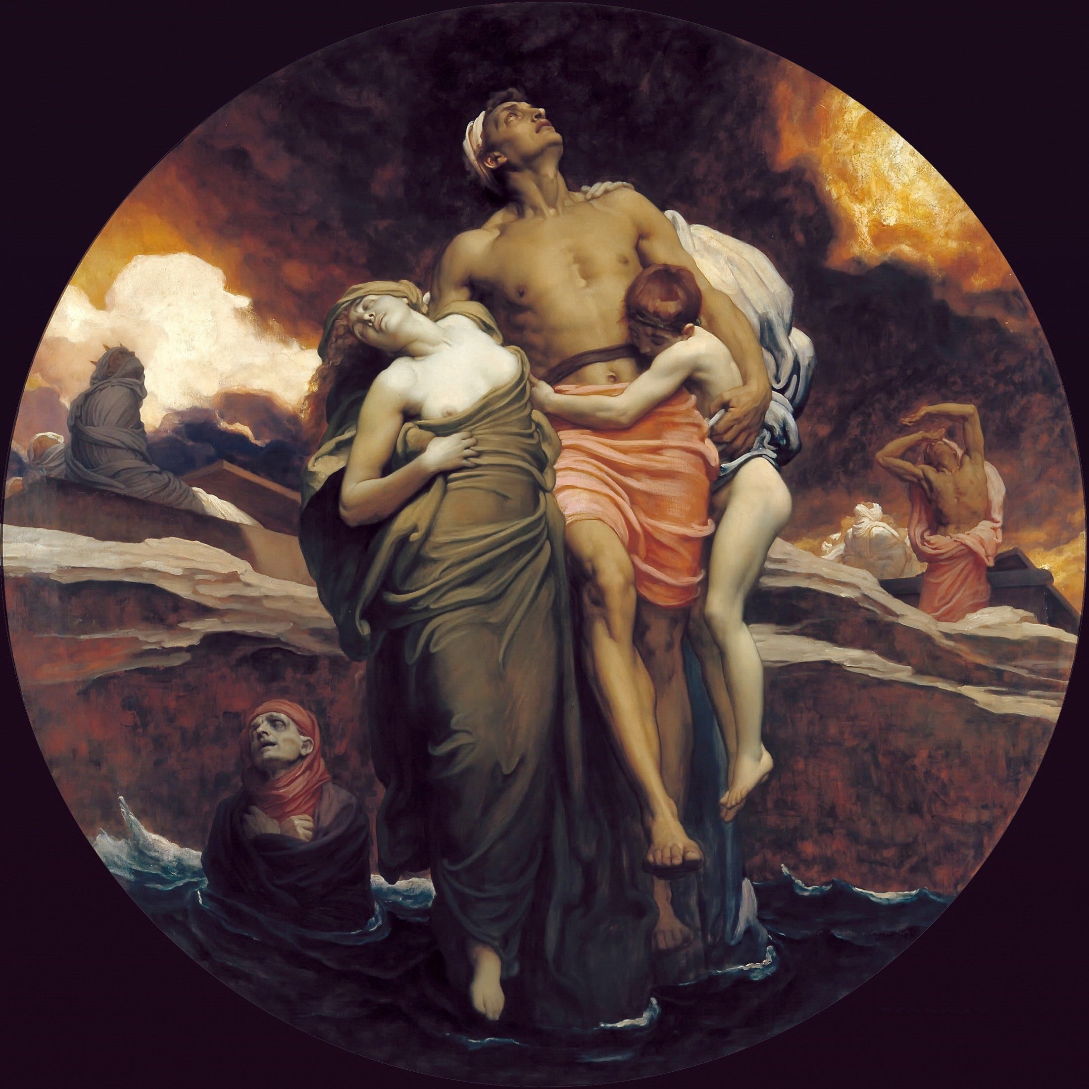 Et la mer rendit les morts qui étaient en elle - Frederic Leighton - Alpha Reproduction