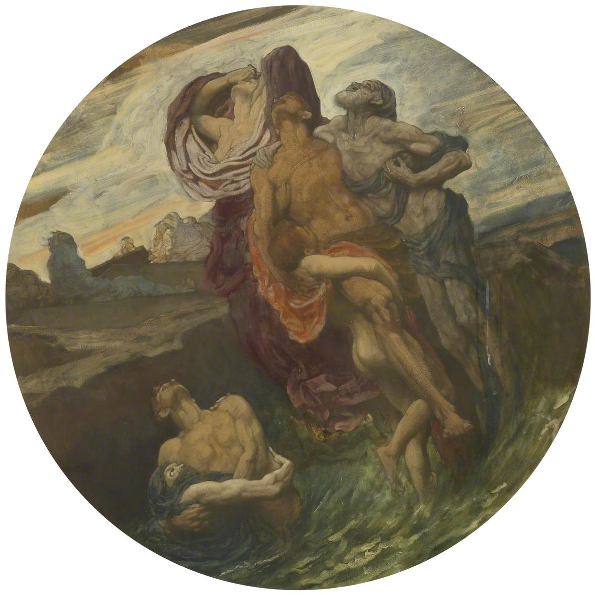 Et la mer rendit ses morts (étude) - Frederic Leighton - Alpha Reproduction