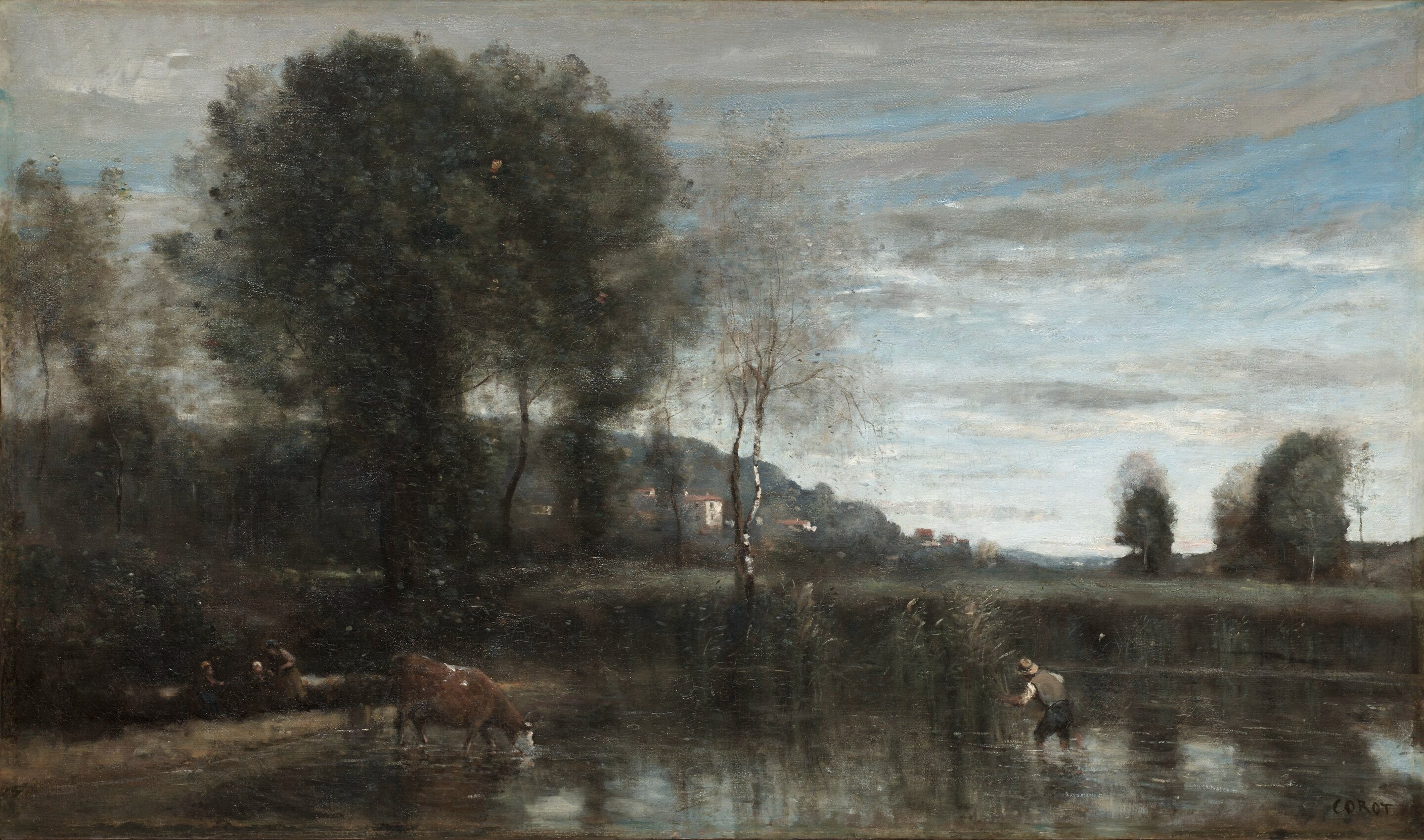 Étang à Ville-d’Avray - Jean-Baptiste Camille Corot - Alpha Reproduction