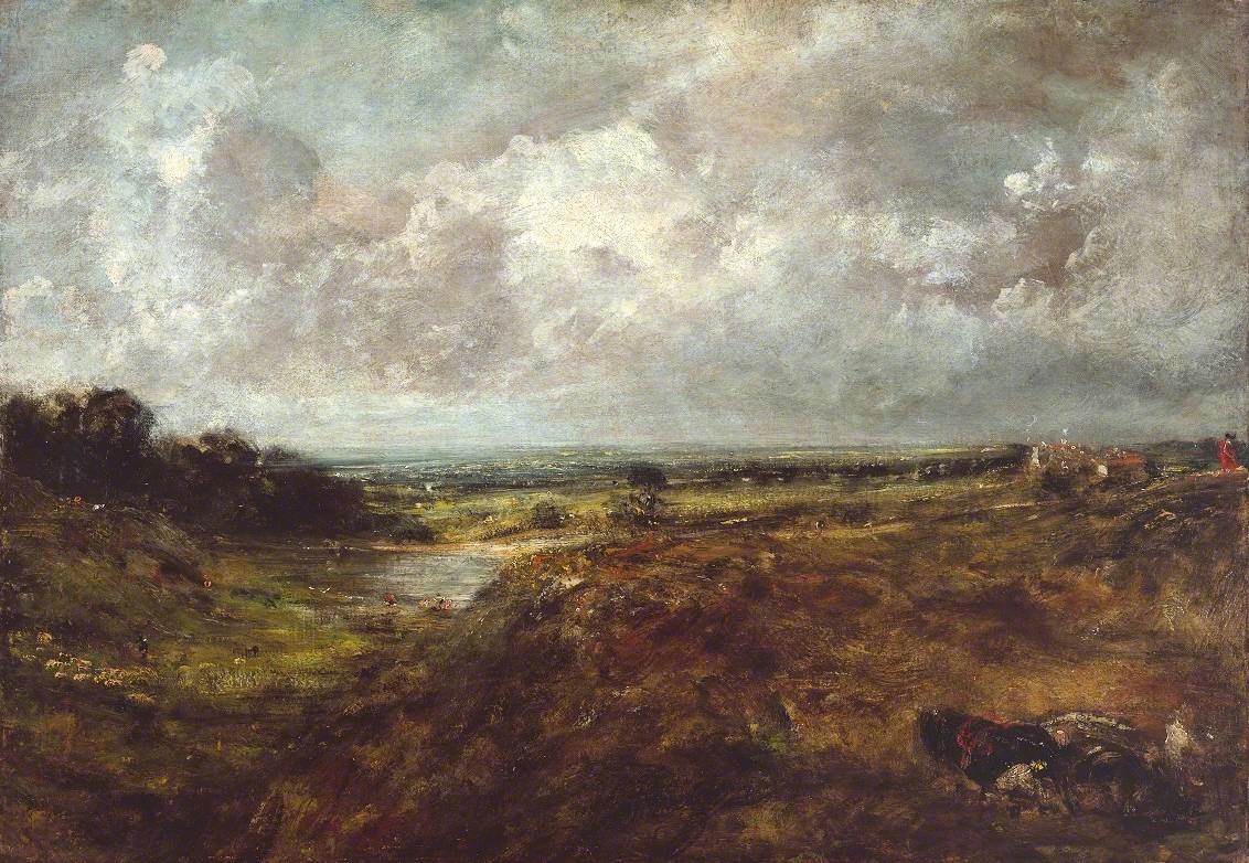 Étang de Branch Hill Hampstead Heath avec une charrette et des charretiers - John Constable - Alpha Reproduction