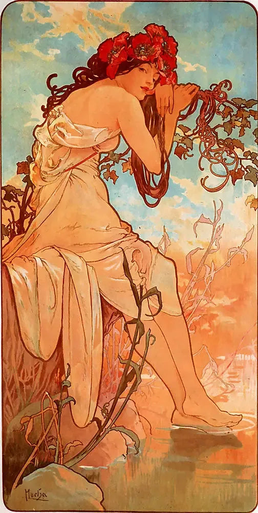 Лето - Альфонс Муха
