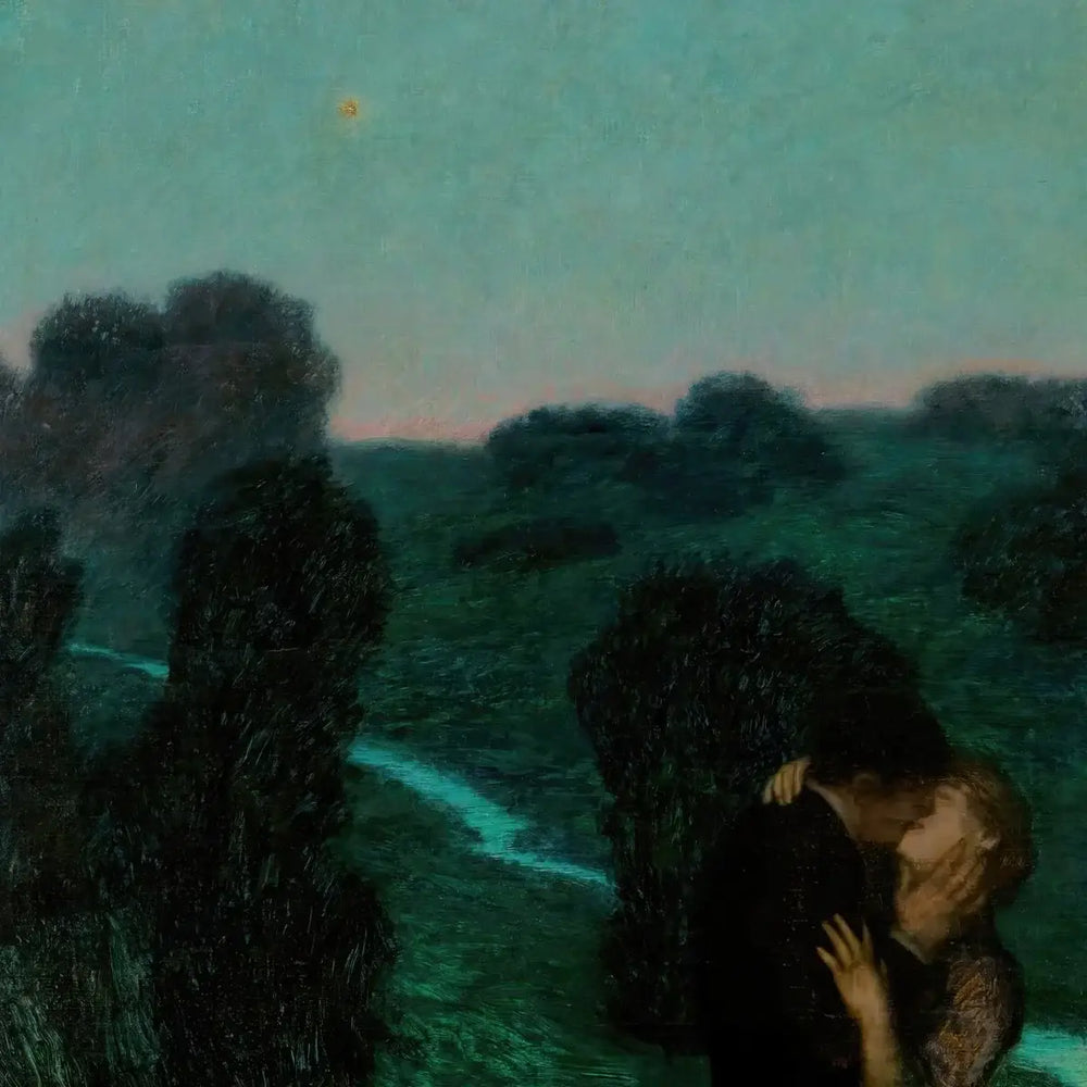 Reproduction du tableau « Étoile du Soir - Franz Von Stuck » par Alpha Reproduction en peinture à l’huile