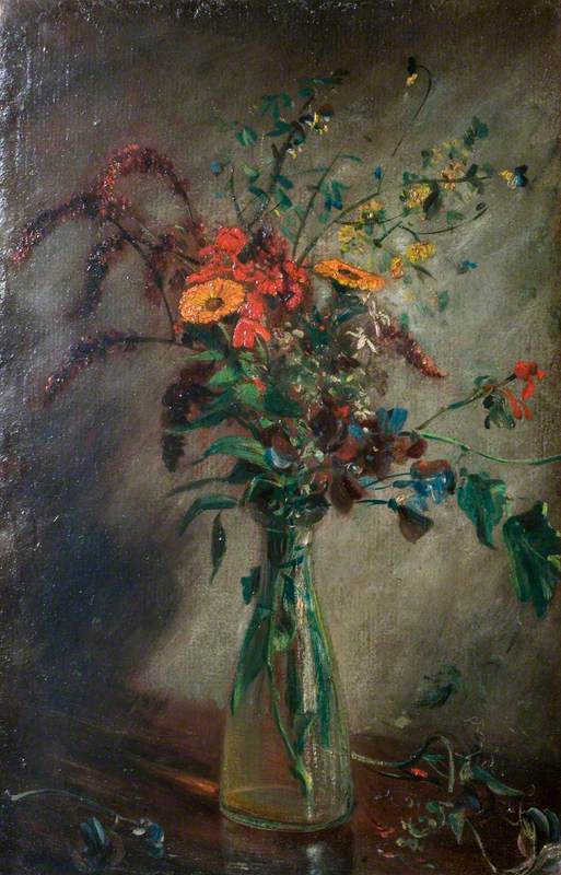 Étude de fleurs dans un vase en verre - John Constable - Alpha Reproduction