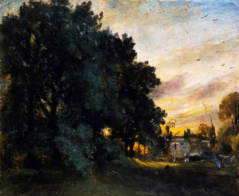 Étude d’une maison parmi les arbres soir - John Constable - Alpha Reproduction