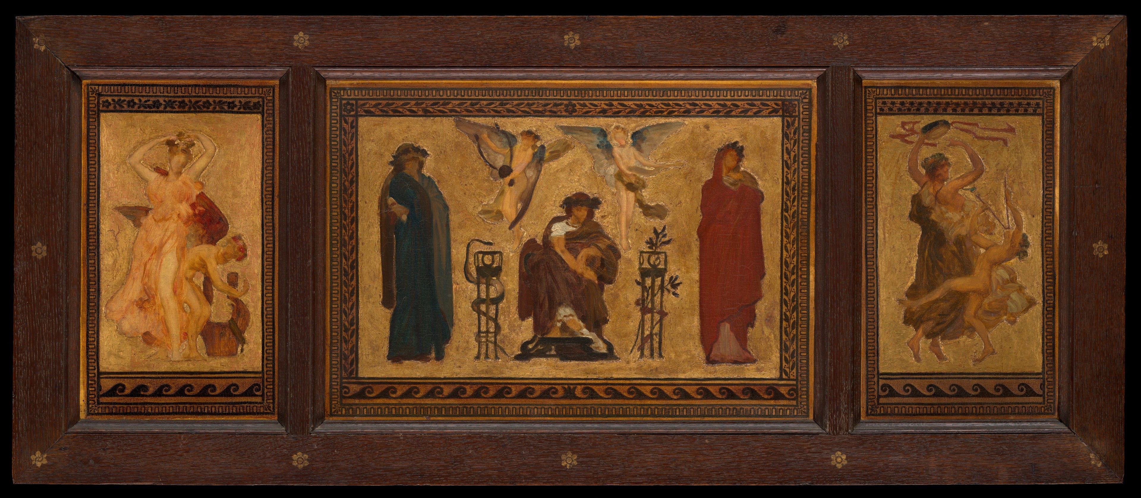 Étude pour le plafond de la salle de musique Marquand - Frederic Leighton - Alpha Reproduction