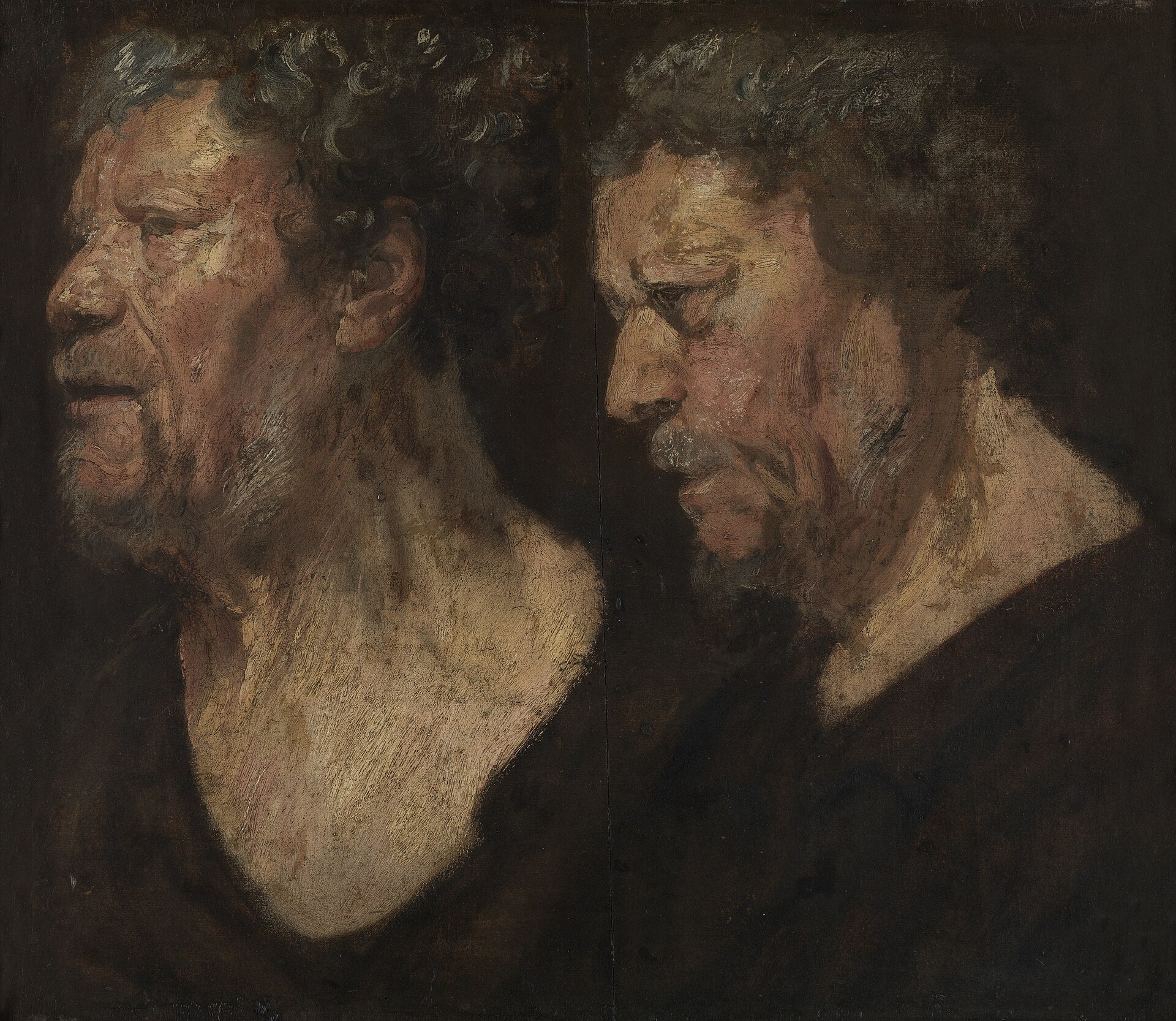 Études de la tête d'Abraham Grapheus - Jacob Jordaens1 reproduction peinture a l huile