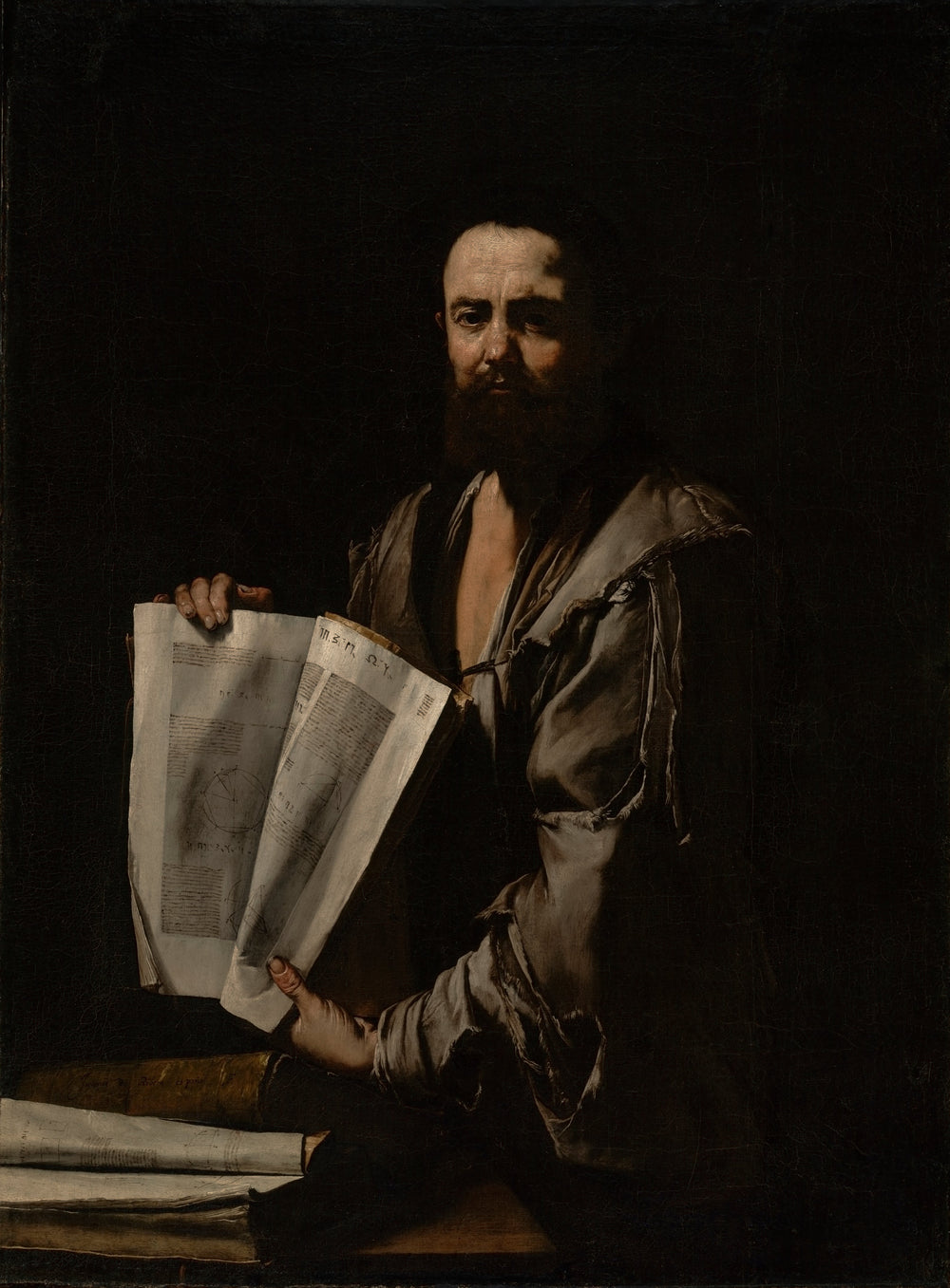 Euclide - Jusepe de Ribera image 1 copie de tableau peinte à la main