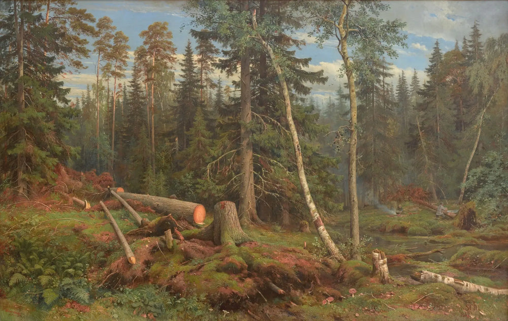 Exploitation forestière - Ivan Chichkine - Alpha Reproduction