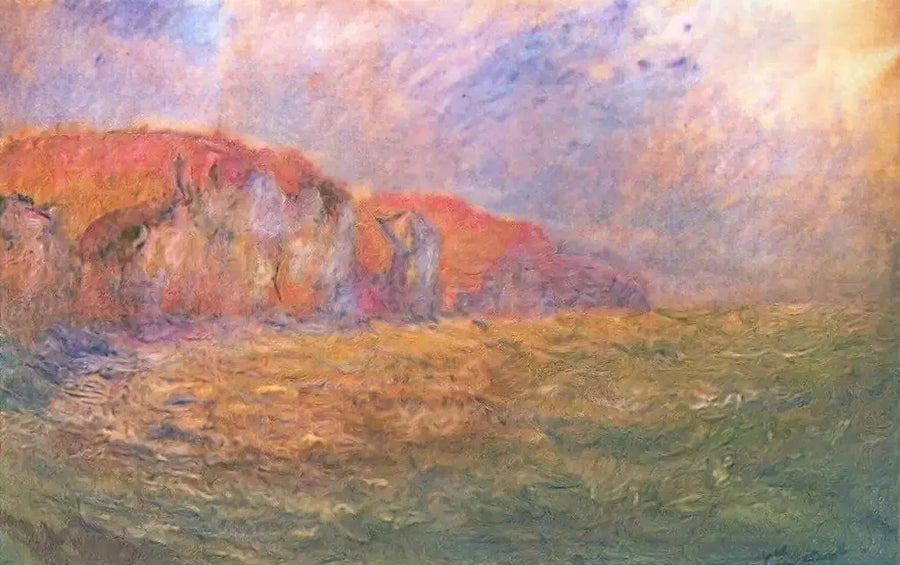 Скалы Пурвиля, бурное море - Клод Моне