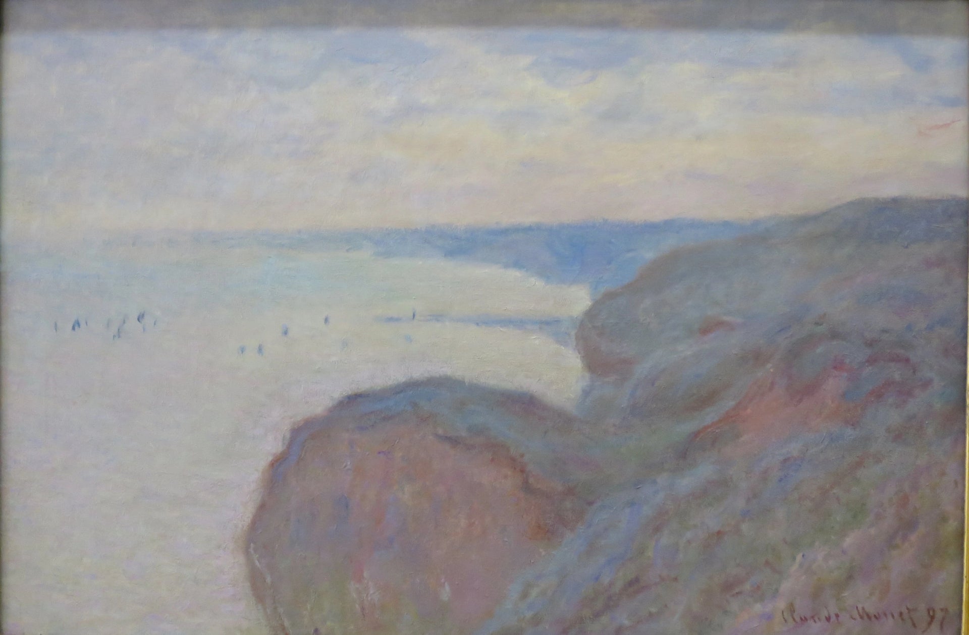 Falaises près de Dieppe de Claude Monet, 1897 – musée de l’Ermitage, inventaire ГЭ-8992, Wildenstein 1467