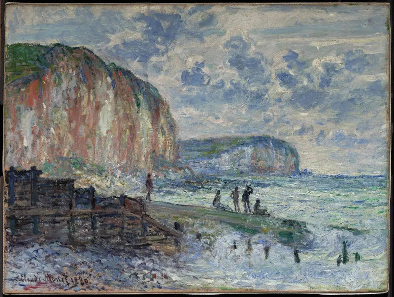 Les Falaises des Petites-Dalles W621 - Клод Моне