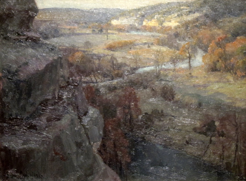 утёсы на реке Гваделупе, в 27 километрах выше Kerrville, Техас - Julian Onderdonk