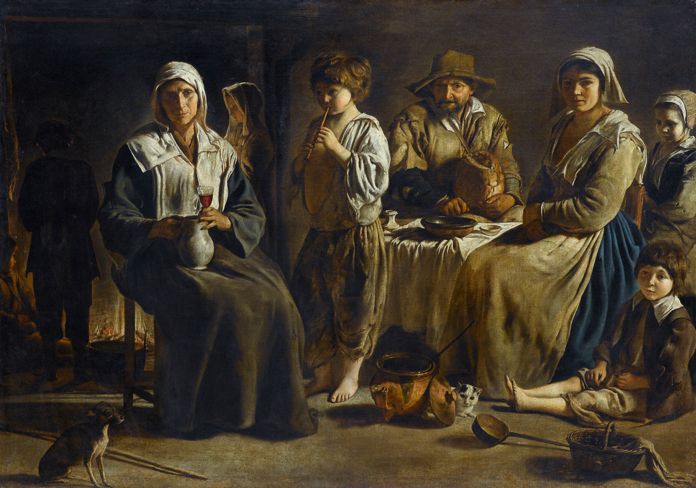 Famille de paysans dans un intérieur - Louis Le Nain