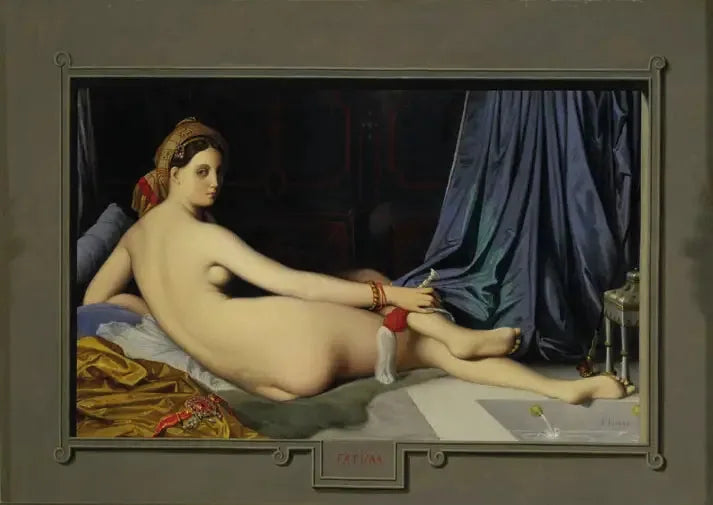 Fatima en Odalisque - Jean-Auguste-Dominique Ingres image 1 reproduction artisanale de tableau