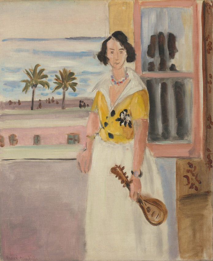 Reproduction du tableau « Femme à la mandoline - Henri Matisse » par Alpha Reproduction en peinture à l’huile